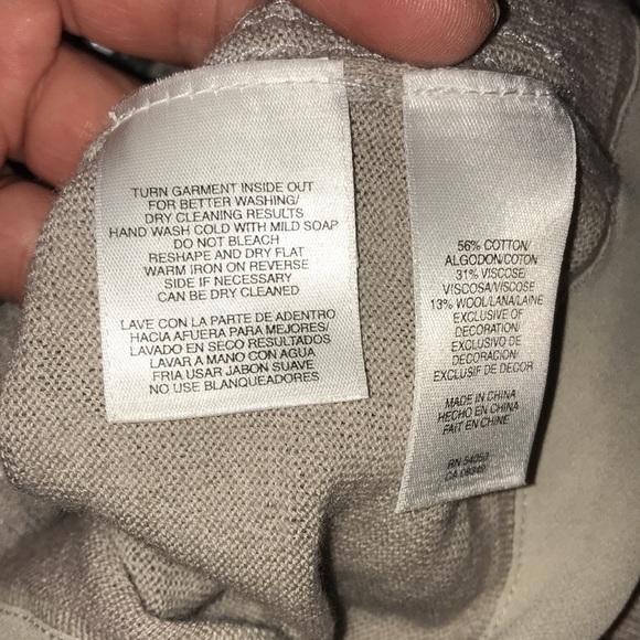 Jones New York size large silver & gray sequin front cardigan sweater NWT - Picture 9 of 14